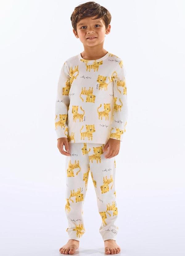 Imagem principal Pijama Infantil Finino Suedine Bege Up Baby Up Baby