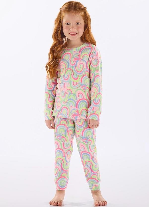 Imagem principal Pijama Infantil Finino Suedine Branco Up Baby Up Baby