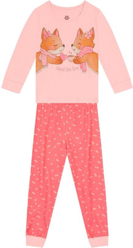 Imagem principal Pijama Infantil Menina de Raposinha Rosa Brandili Brandili