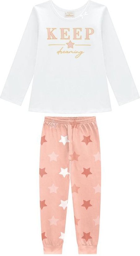Imagem principal Pijama Infantil Menina Estrela Laranja Milon Milon