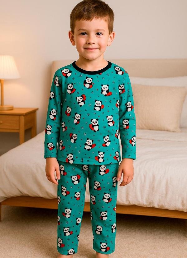 Imagem principal Pijama Manga Longa Suede Infantil Estampado Dukali Dukali