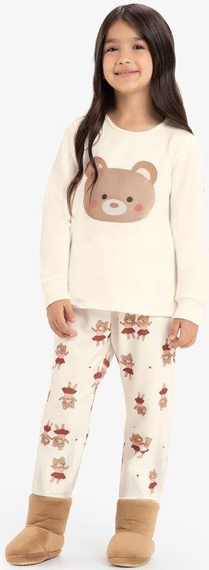 Pijama Moletinho Bege