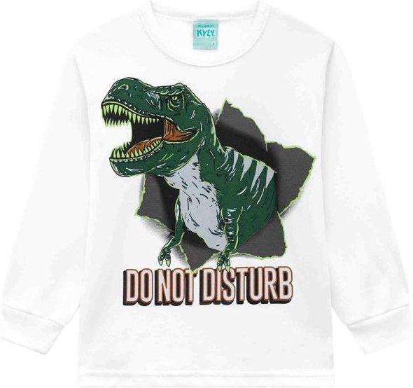 Imagem principal Camiseta Pijama Menino Branco Kyly Kyly
