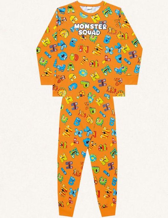 Imagem principal Conjunto Pijama Camiseta e Calça Laranja Fakini Kids Fakini Kids