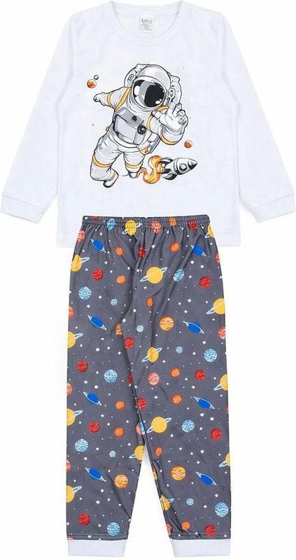 Imagem principal Pijama Infantil Inverno Astronauta Branco Atelie Da Crianca Atelie Da Crianca