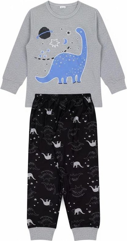 Imagem principal Pijama Infantil Masculino Inverno Dino Cinza Atelie Da Crianca Atelie Da Crianca