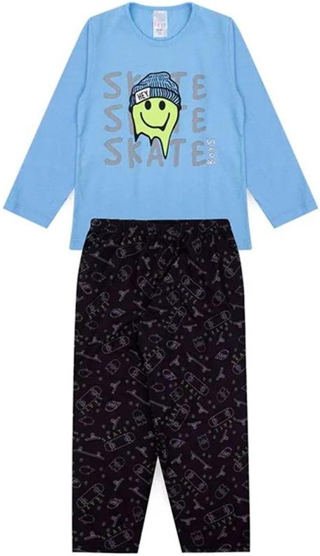 Imagem principal Pijama Infantil Masculino Inverno Skate Azul Atelie Da Crianca Atelie Da Crianca