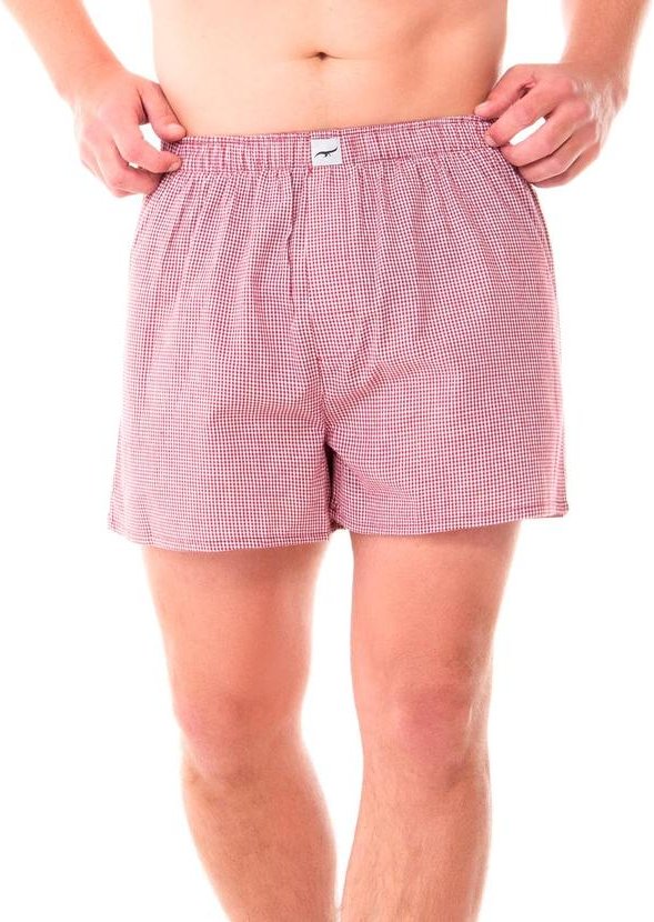 Imagem principal Cueca Samba Canção Quadriculada Vermelha Zee Rucci Zee Rucci