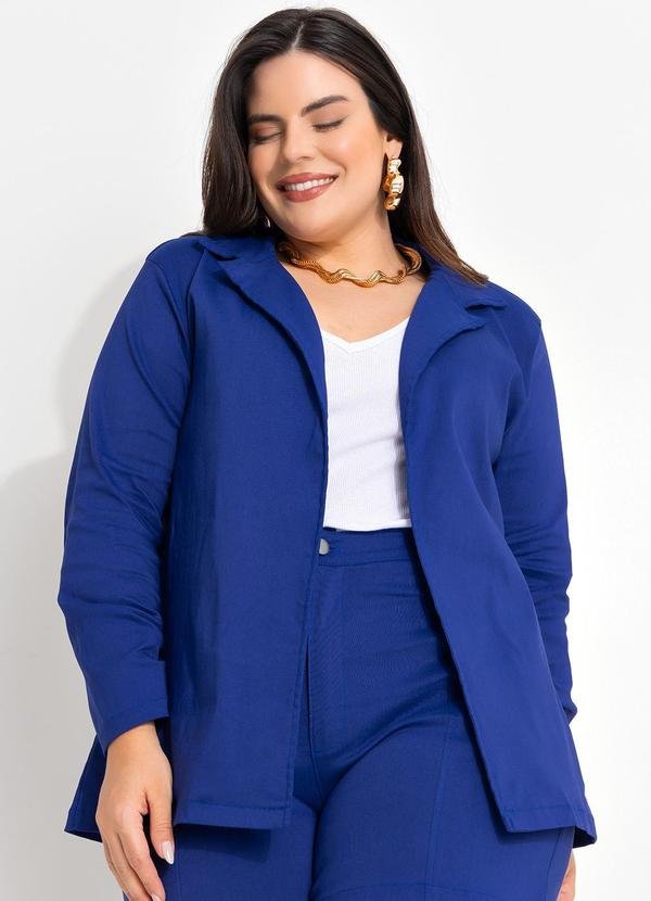 Blazer Azul Royal em Bengaline
