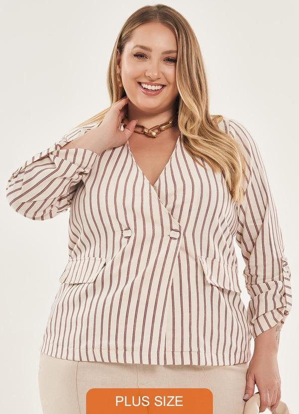 Imagem principal Blazer Decote V Estampado Lisamour Lisamour