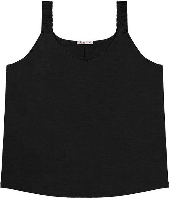 Imagem principal Blusa de Alça Plus Size Preto Secret Glam Secret Glam