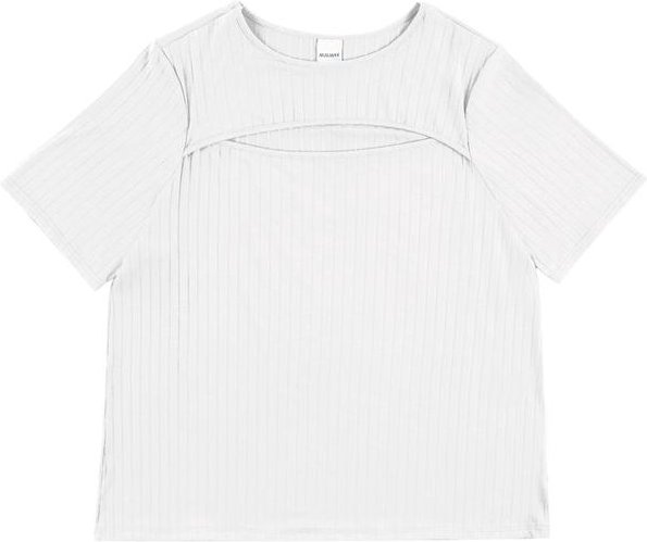 Imagem principal Blusa Canelada Cut Out PlusBranco Malwee Malwee
