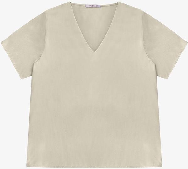 Imagem principal Blusa Feminina Plus Size Bege Secret Glam Secret Glam