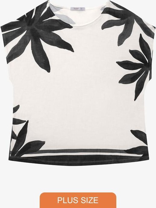 Imagem principal Blusa Feminina Plus Size Preto Secret Glam Secret Glam