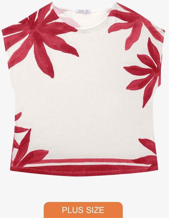 Imagem principal Blusa Feminina Plus Size Vermelho Secret Glam Secret Glam