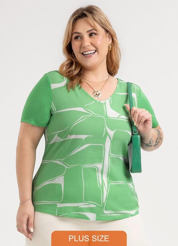 Imagem principal Blusa Plus Size em Misturinha Verde Habana Habana