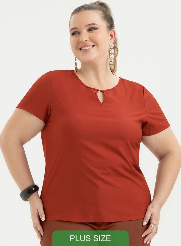 Imagem principal Blusa Plus Size em Misturinha Vermelho Escuro Cativa Cativa