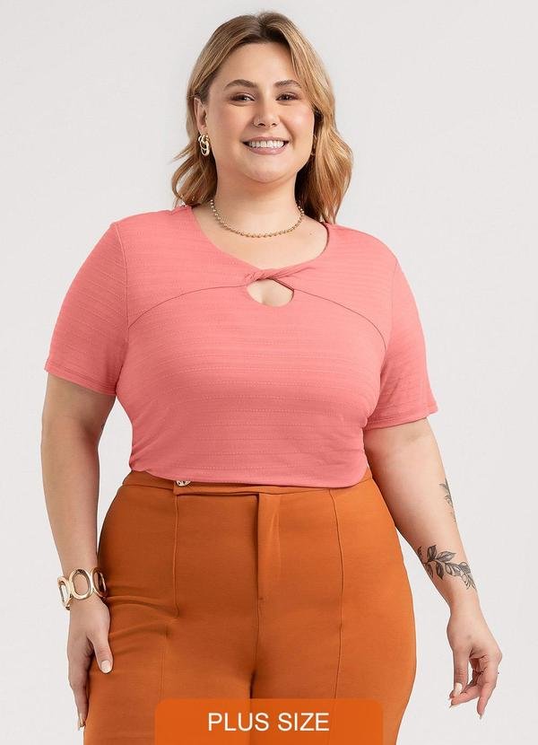 Imagem principal Blusa Plus Size em Viscose Rosa Habana Habana