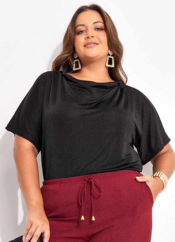 Imagem principal Blusa Preta em Malha com Elastano Marguerite Marguerite