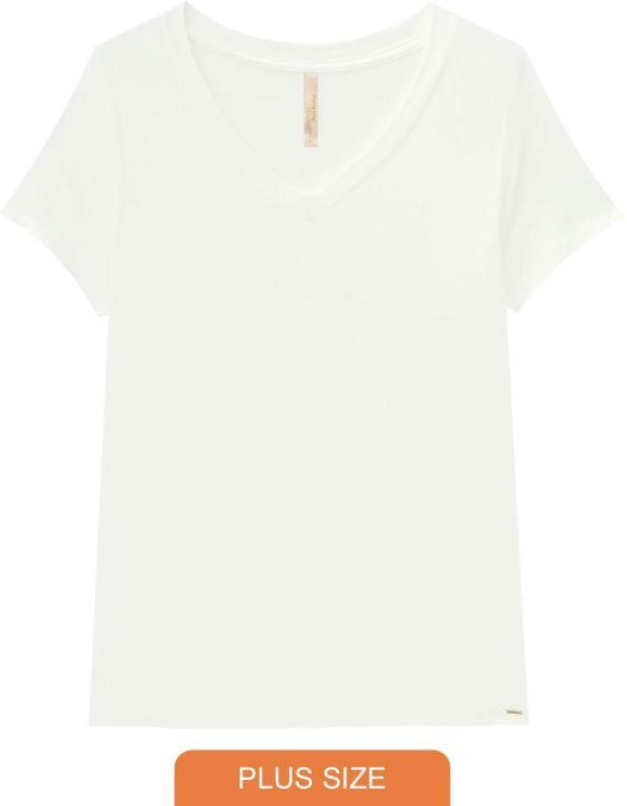 Imagem principal Blusa Viscose com Elastano Branco Lunender Mais Mulher Lunender Mais Mulher