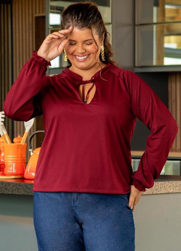 Imagem principal Blusa Bordô em Malha Marguerite Marguerite