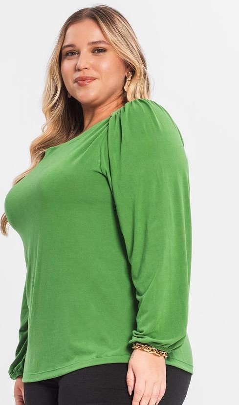 Imagem principal Blusa Plus Size Manga Longa Verde Secret Glam Secret Glam