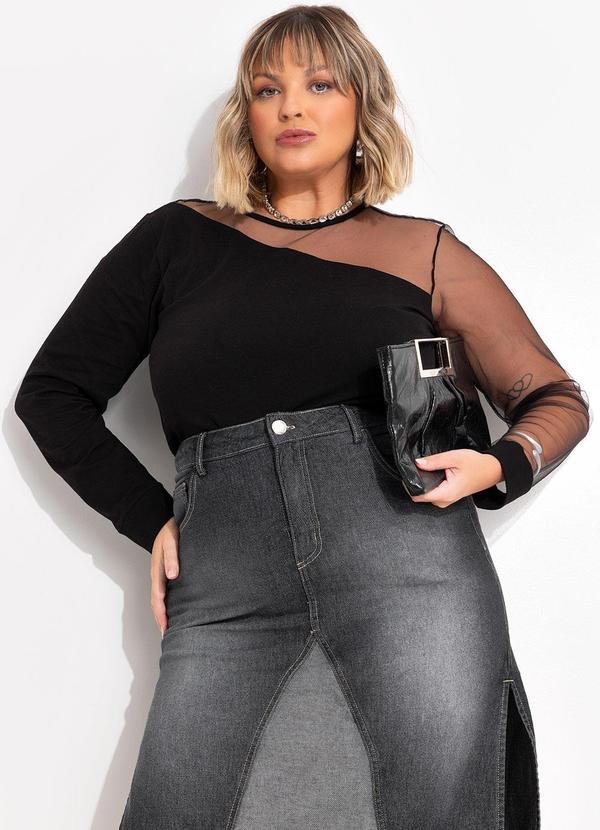 Imagem principal Blusa Preta em Cotton Marguerite Marguerite