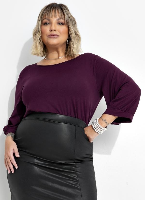 Imagem principal Blusa Vinho em Malha de Viscose Marguerite Marguerite