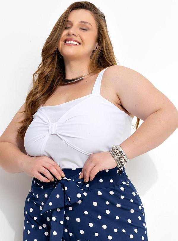 Imagem principal Blusa Branca com Efeito Laço Marguerite Marguerite