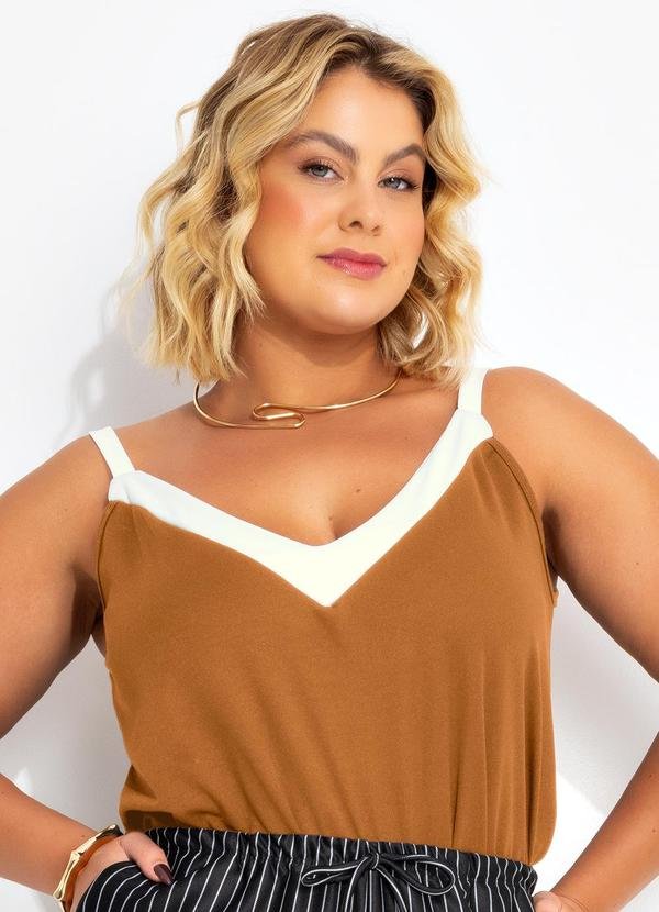 Imagem principal Blusa Caramelo com Contrastes Marguerite Marguerite