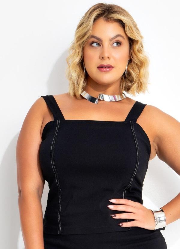 Blusa Preta em Bengaline