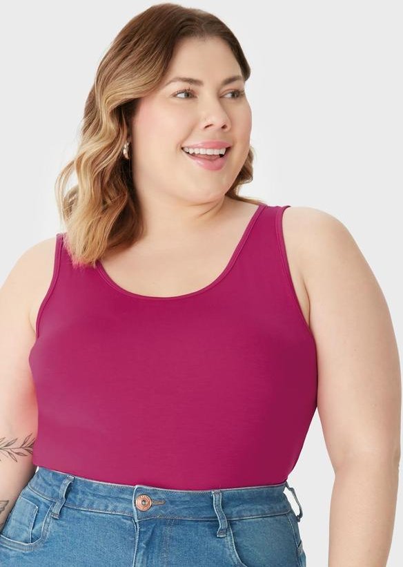 Imagem principal Blusa Reta em Viscose PlusFúcsia Malwee Malwee