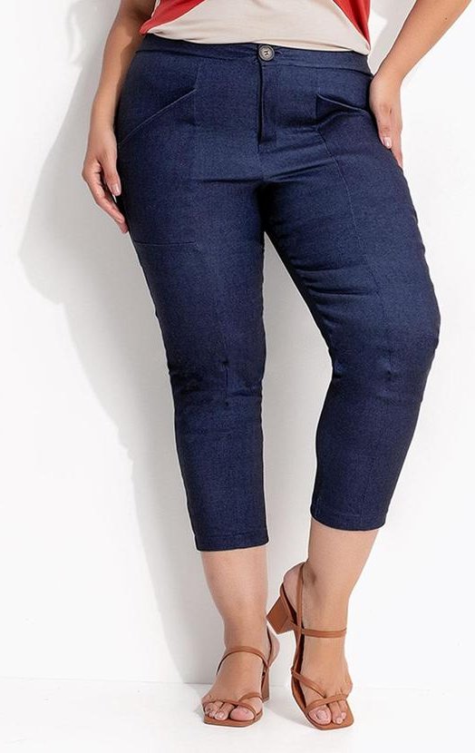 Imagem principal Calça Jeans Escuro em Bengaline Marguerite Marguerite