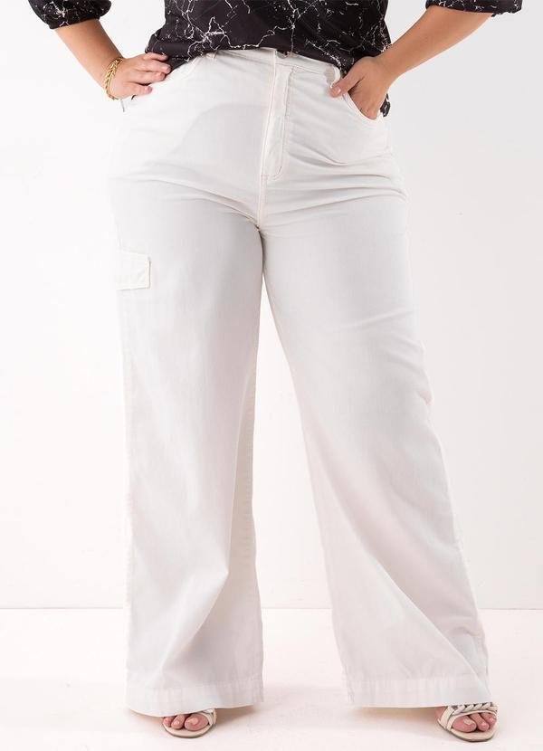 Imagem principal Calça Off White em Sarja Marguerite Marguerite