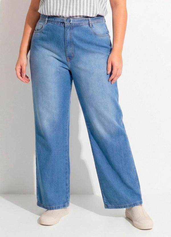Imagem principal Calça Jeans Claro Reta com Cinto Marguerite Marguerite