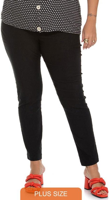 Imagem principal Legging Feminina Bengaline Plus Size Preto