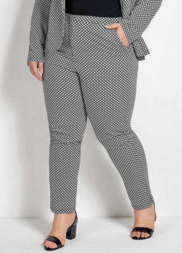 Imagem principal Calça Xadrez Social Plus Size com Bolsos Marguerite Marguerite