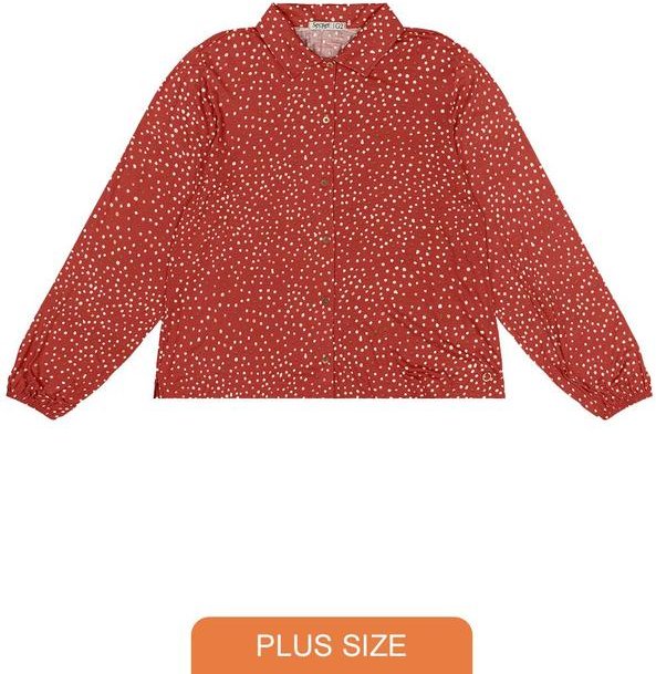 Imagem principal Camisa Plus Size Manga Longa Vermelho Secret Glam Secret Glam