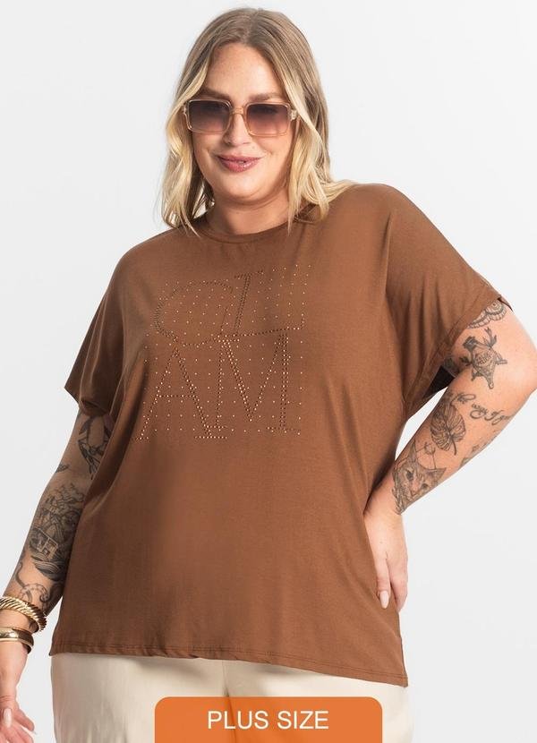 Blusa Feminina Manga Morcego Marrom