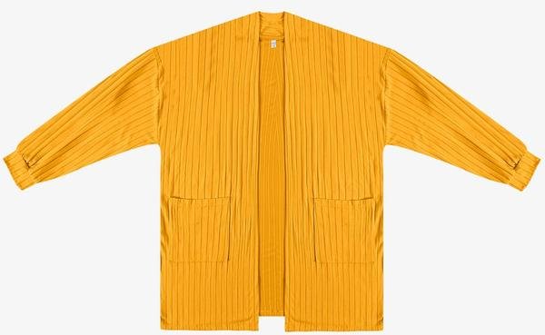Imagem principal Cardigan Feminino Pluz Size Amarelo INFINITA COR INFINITA COR