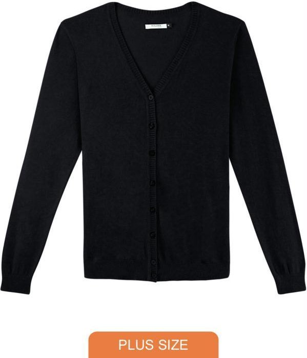 Cardigan Preto em Tricô