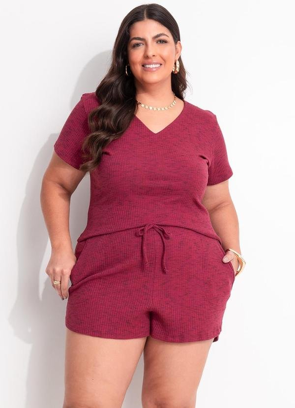 Imagem principal Conjunto Vermelho em Canelado Marguerite Marguerite