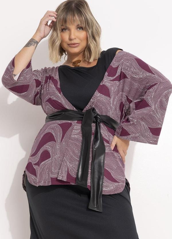 Imagem principal Kimono Pontilhado em Malha de Viscose Marguerite Marguerite