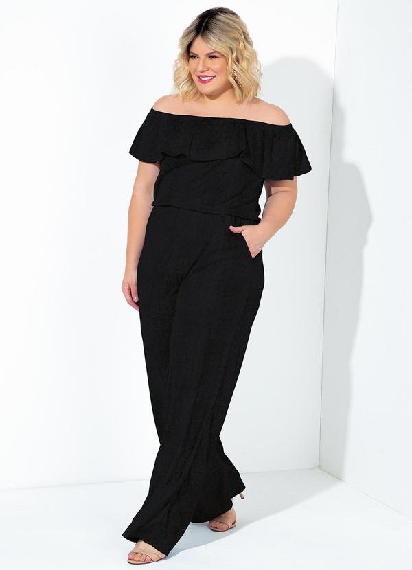 Imagem principal Macacão Preto em Malha Marguerite Marguerite