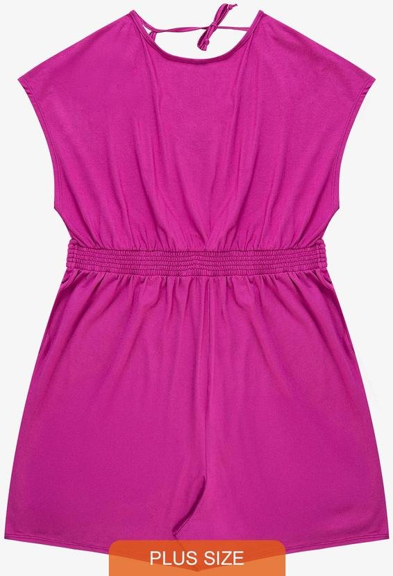 Imagem principal Macaquinho Feminino Malha Visco Rosa INFINITA COR INFINITA COR