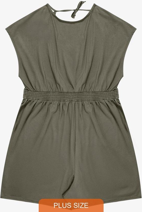 Imagem principal Macaquinho Feminino Malha Visco Verde INFINITA COR INFINITA COR