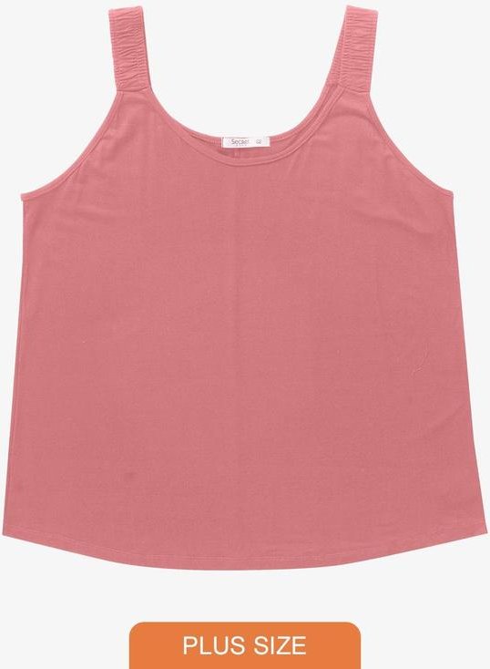 Imagem principal Blusa de Alça Feminina Plus Size Rosa Secret Glam Secret Glam