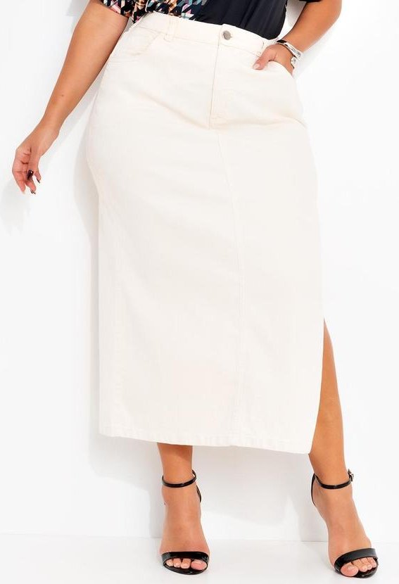 Saia Off White em Jeans