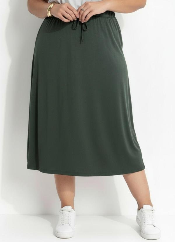 Imagem principal Saia Verde em Malha Suede Marguerite Marguerite