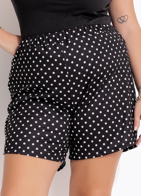 Imagem principal Short Poá Plus Size com Bolsos Decorativos Marguerite Marguerite